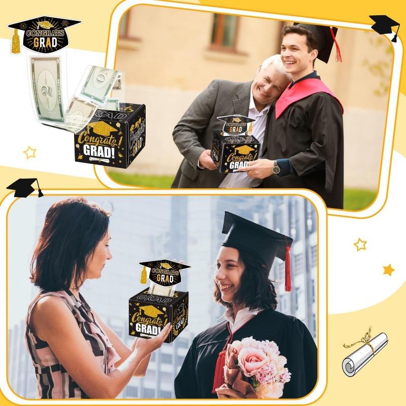1PACK Graduation Season Cash Draw Box Party Decoration Graduation Gift Advanced Sense Surprise Draw Gift Box