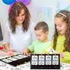 72PCS Music Enlightenment Learning Cards Note Instrument Rhythm Cognition Educational Tool Tabletop Early Education Flashcards