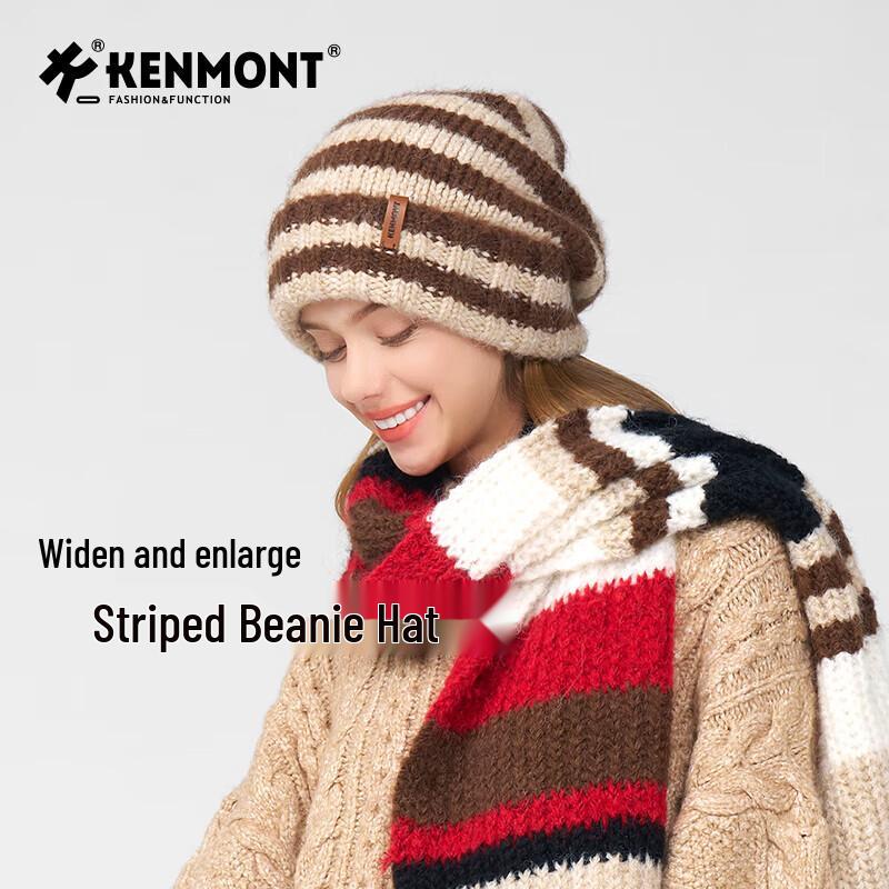 

Женская вязаная шапка Kenmont с ушками из шерсти ONE SIZE