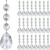 30-Piece DIY Acrylic Crystal Snowflake Ornaments for Christmas Trees and Weddings