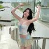 Floral Korean Bandeau Swimsuit - Sexy & Sweet Vacation Swimwear for Women