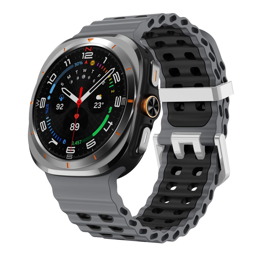 Original Straps For Samsung Galaxy Watch Ultra 47mm Accessories Marine Sport silicone Bracelet correa Galaxy Watch 7 ultra Band