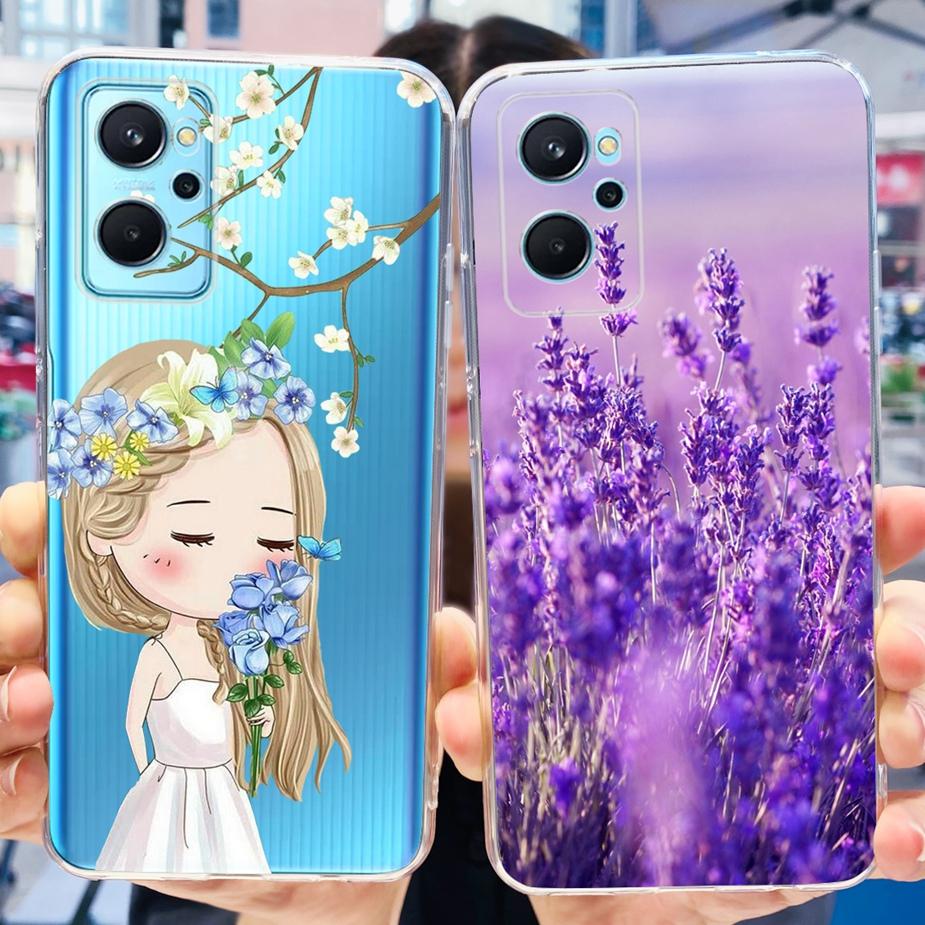 For Realme 9i Case RMX3491 New Fashion Painted Cover Clear Silicone Soft TPU Phone Case For Realme 9i 5G RMX3612 Realme9i Fundas