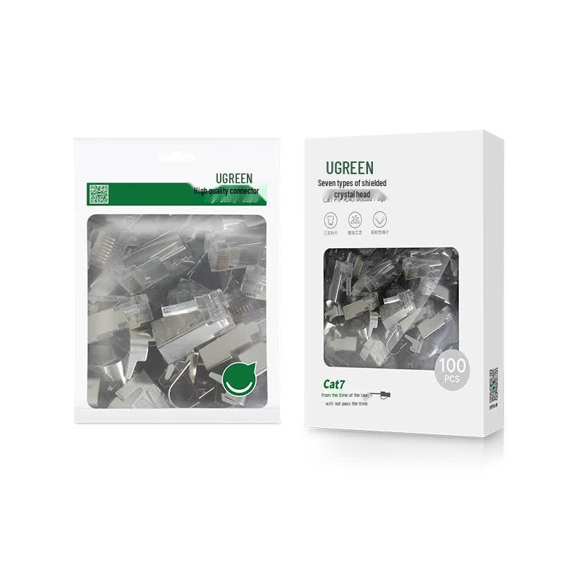 UGREEN Cat7 Shielded RJ45 Network Connectors (10-Pack)