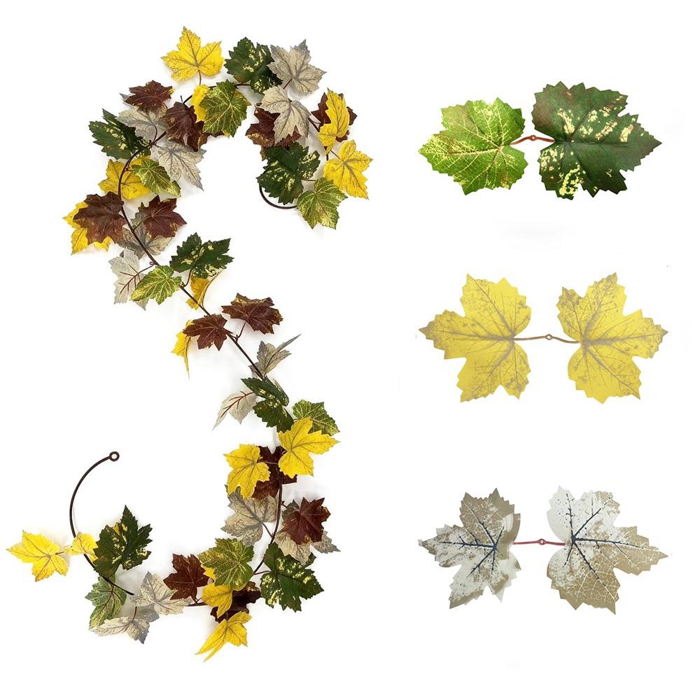 Hanging Vine Fake Plants Leaf Vines 2 Meters Autumn Decor Vine Garland  Indoor Winding Decor Style 5