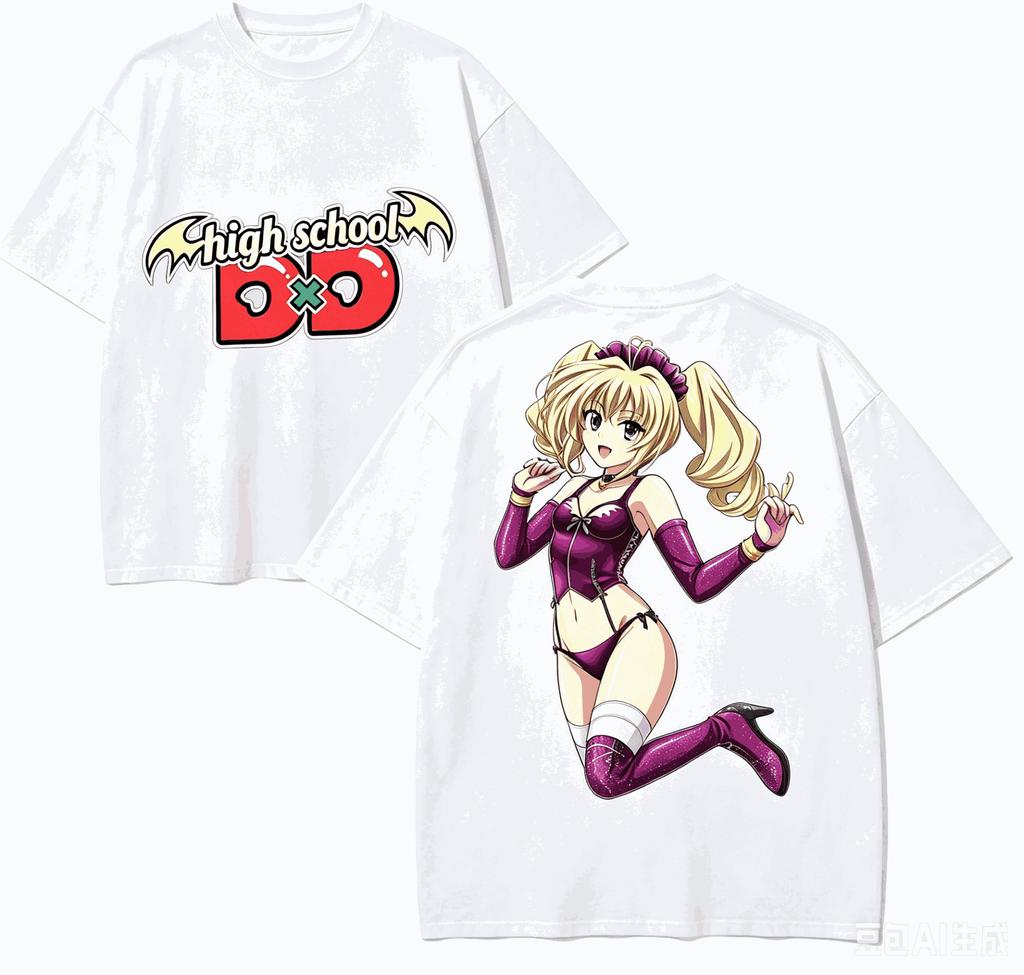 Highschool Dxd Anime Lover TShirt Harajuku Cotton NewModel Oversized Unisex Short Sleeves Classic High Quality Streetwear Soft
