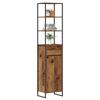 Bathroom Cabinet Reclaimed Wood Look 40 x 30 x 180 cm Engineered Wood