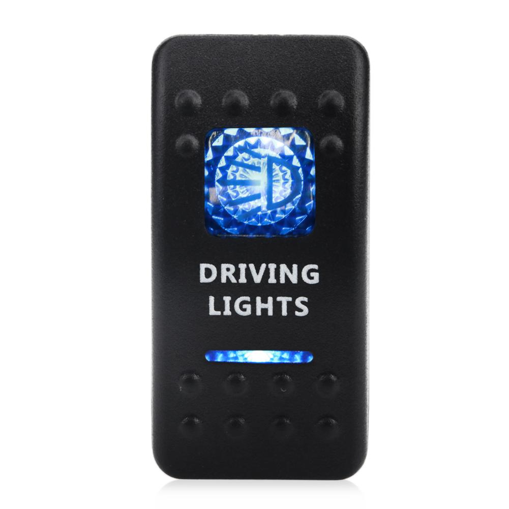 12V 24V Car Boat Rocker Toggle Switch Waterproof ON/OFF 5 Pin Latching Marine Push Button led light bar rear light reverse light Battery Switches5