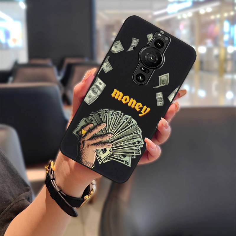 Waterproof Graffiti Phone Case For Sony Xperia Pro-I Back Cover Phone Pouch Anti-knock Soft Case Cute TPU Shockproof