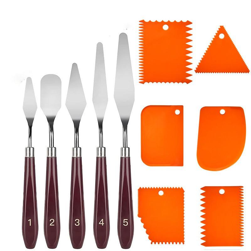 Art Spatula Set: Stainless Steel Palette Knife for Oil, Gouache, and Pastels