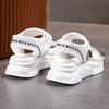 Summer New Platform Sandals Sports Style One-character Open-toed Velcro Sandals