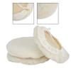 3Pcs Lambs Wool Buffing Pads Set 7inch for Car and Aerospace Polishing with Wool Fibers for Consistent Polishing Results