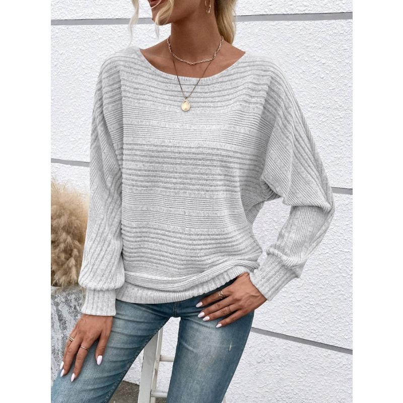 JPNTKY Women's Fashion Casual O-Neck Long Sleeve Blouses & Shirts