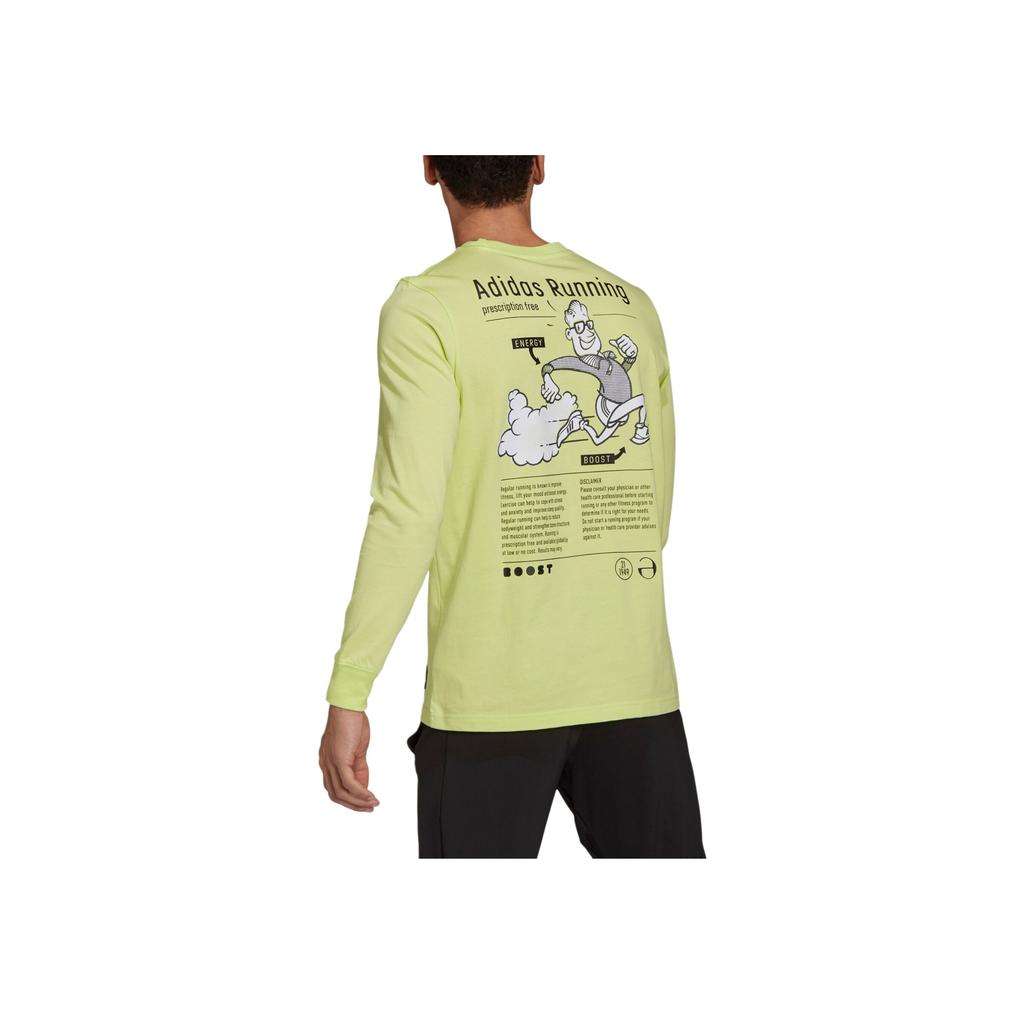 Adidas Side Effects Long Sleeve T-Shirt Men Tops Yellow GJ6470