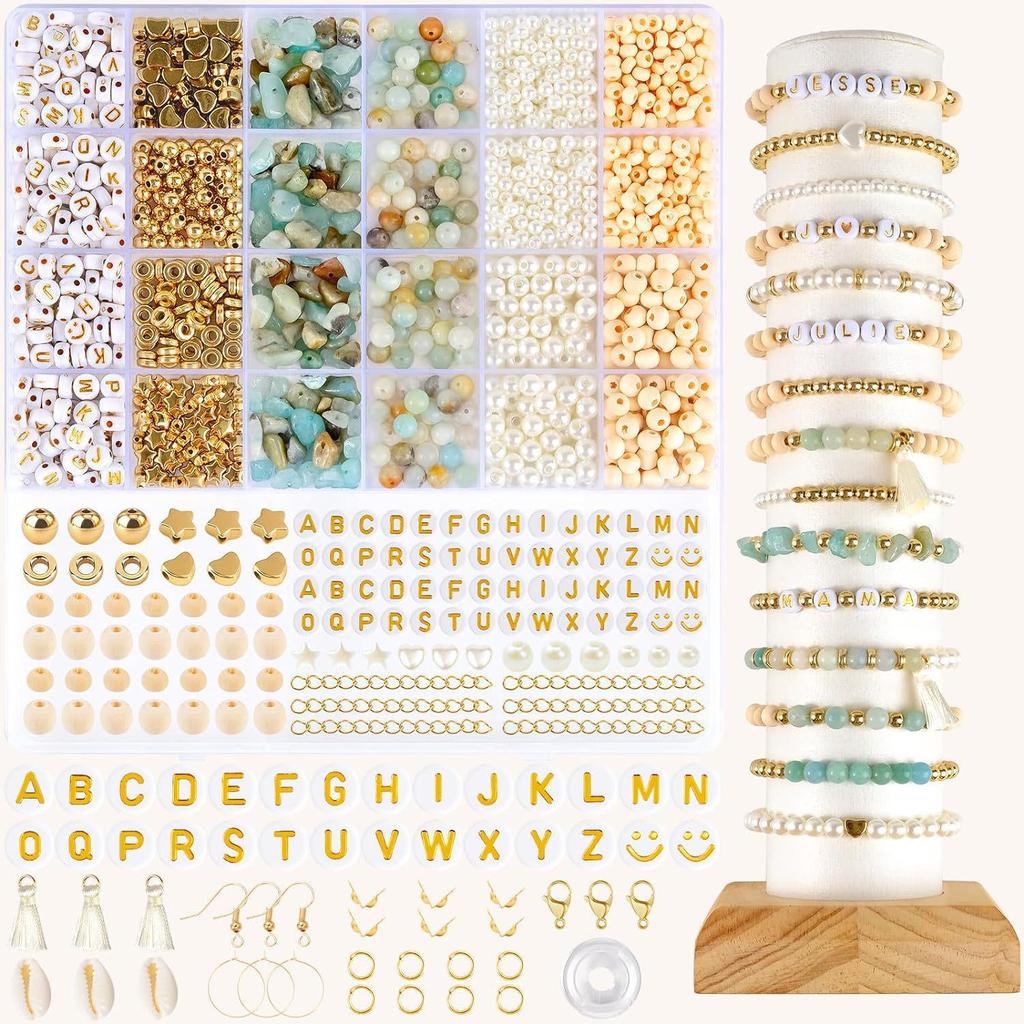 Amazonite Jewelry DIY Set: Fashion Beads for Bracelets & Necklaces