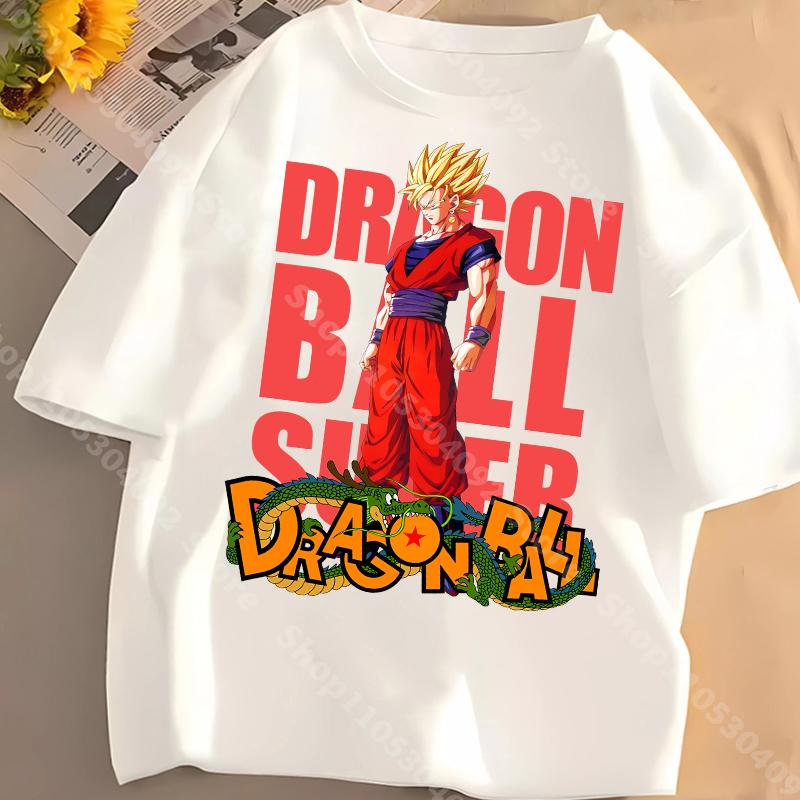 Dragon Ball Children Short Sleeve TShirt Boys Summer Casual Breathable Tees Anime Print Cotton Crew Neck Tops Cartoon Pullover
