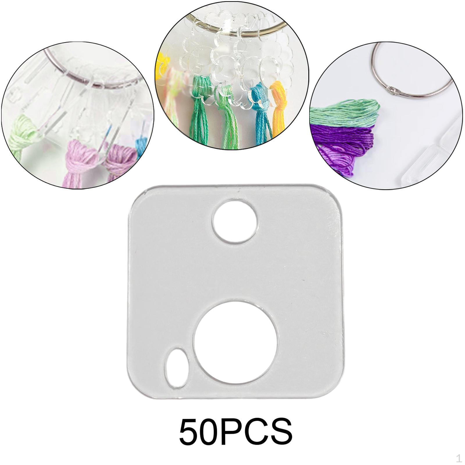 

50 шт. ниток для вышивания мулине капли акриловые бобины прозрачные легкие швейные B