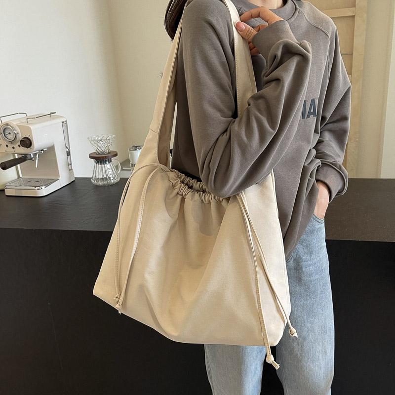 Geantă ușoară de umăr de damă, de culoare solidă, geantă impermeabilă pentru subrat