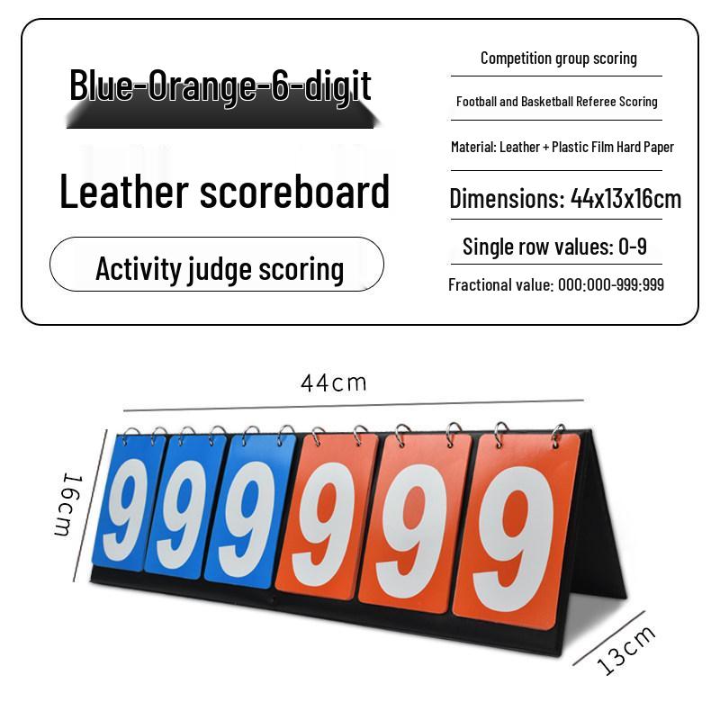 Multi-Sport Flip Scoreboard for Basketball, Billiards, Table Tennis, and Volleyball
