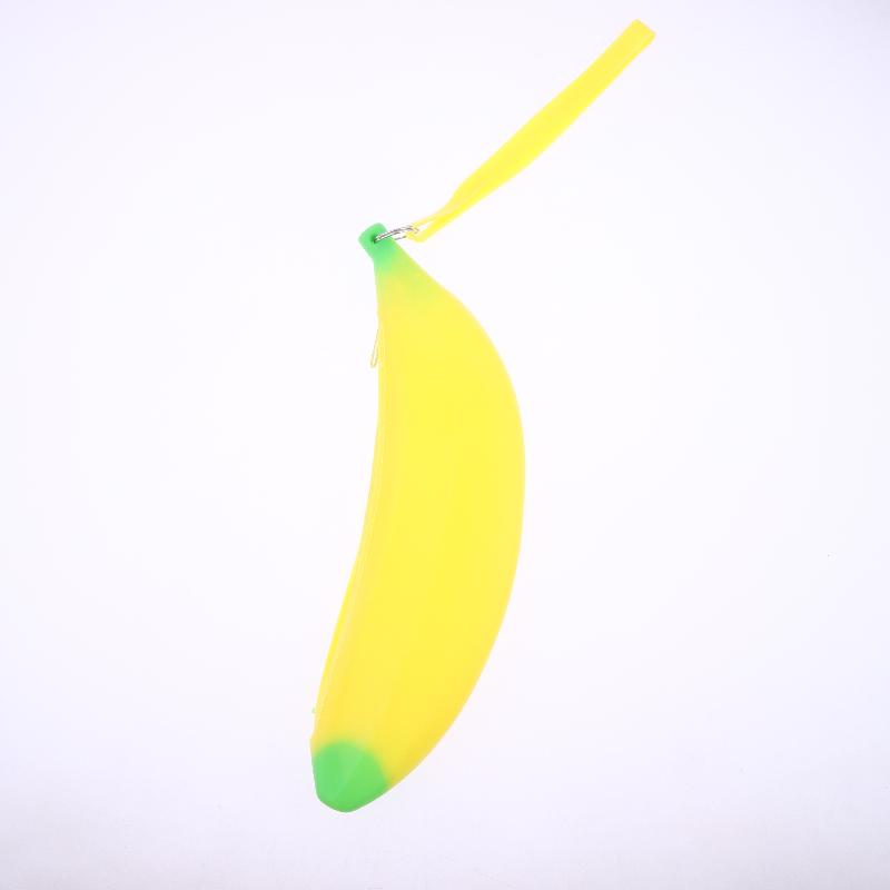 Cute Banana Silicone Coin Purse Creative Simulation Fruits Small Wallet Multifunctional Money Pouch Keychain Backpack Pendant