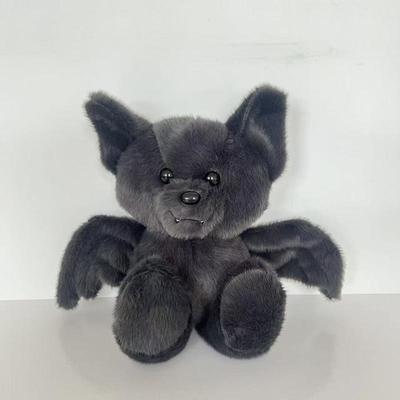 Halloween Fledermaus Stofftier Schwarzer Flügel Fledermaus Bär Plüschtier 30cm Dunkler Stil Stoffpuppe Anpassbar