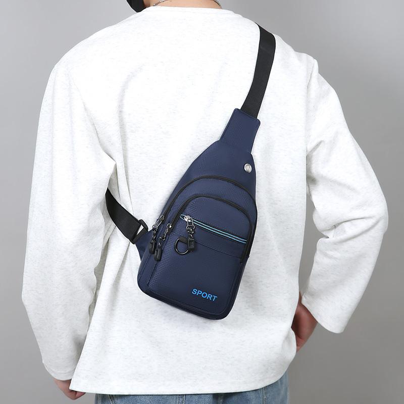 Geantă de piept pentru bărbați Geantă crossbody pentru călătorii și sport Geantă de umăr pentru navetă
