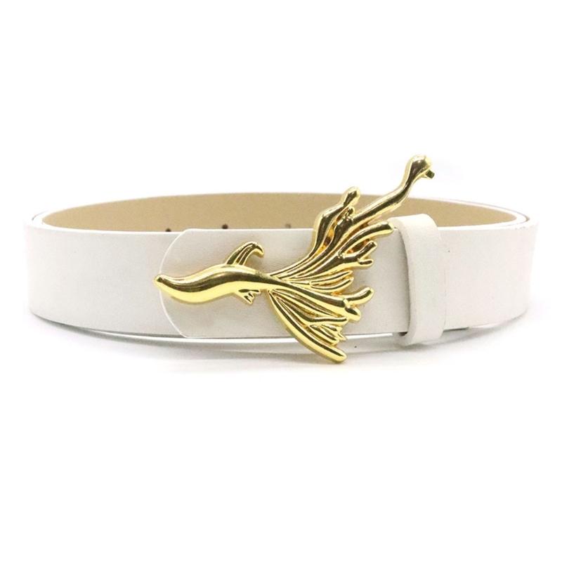 Fashion Goldfish Buckle Belt for Adult Unisex Casual Wear Belt for Jeans Pants Eye Catching Waistband Women Accessories