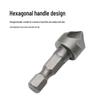 90-Degree Six-Blade Chamfer Countersink Woodworking Tool Accessory