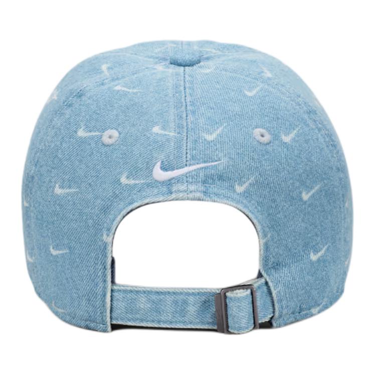 Nike Logo Design Cotton Baseball Cap Unisex Caps Thunder-Blue White HQ0360-429