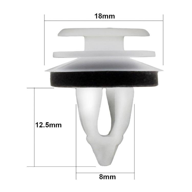50 Plastic Clips for Automobiles, Suitable for Many Kinds of Cars, Door Panel Clips HMM