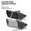 Motorcycle Exhaust Adapter K10 Muffler for 51mm Pipe