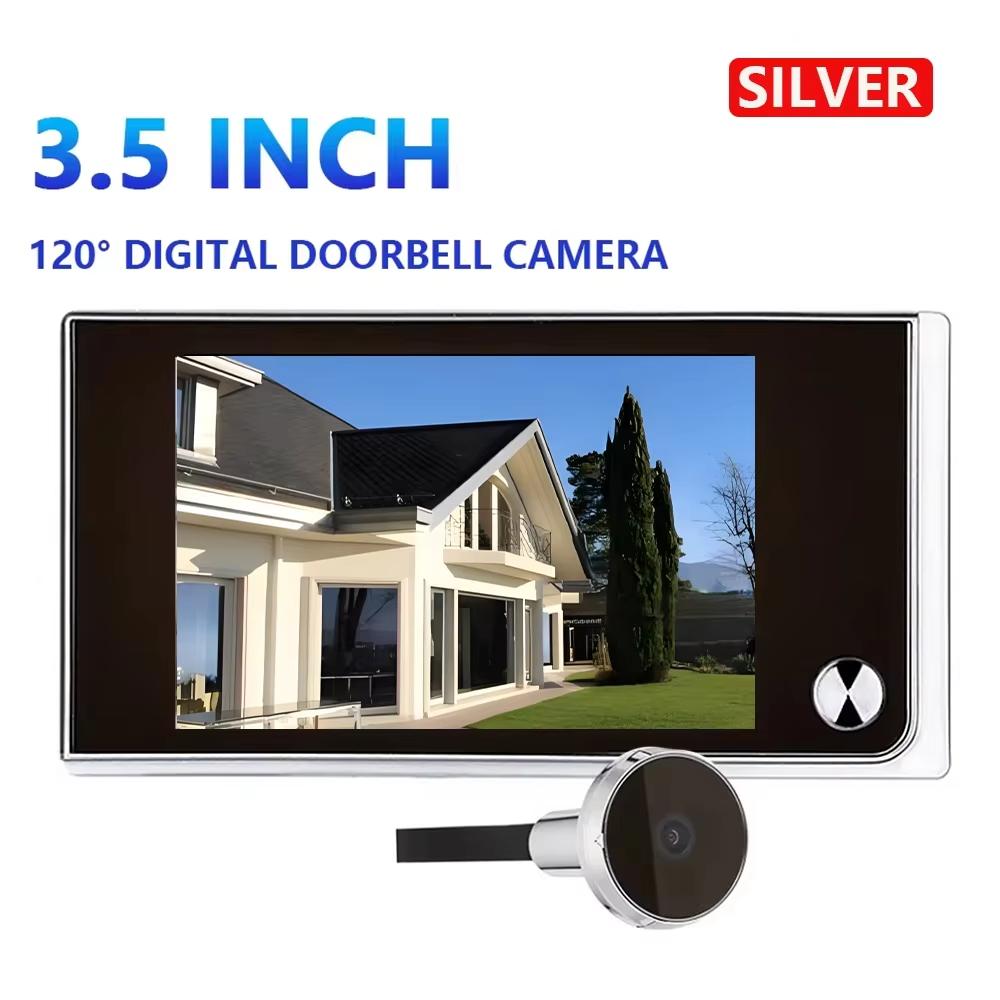 3,5-Zoll-Kamera Guckloch Türklingel 120 Grad Türspion Drahtlose Türklingel Smart Home Türkamera 520A