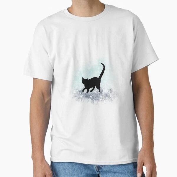Cat Silhouette Classic Tshirt Made In Usaaus Tshirt S2xl S