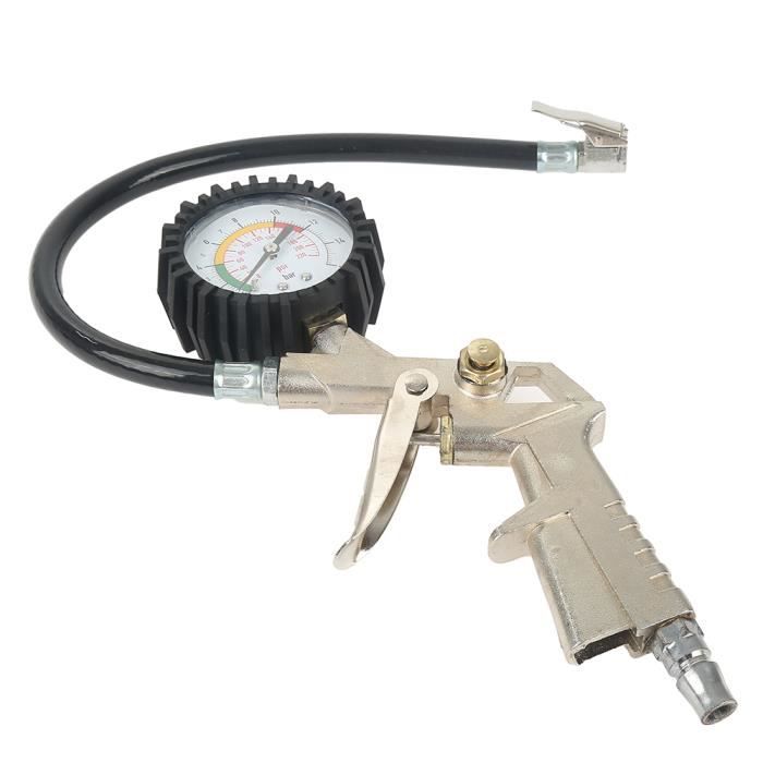 Compresseur Manomètre Gonfleur De Pression Air Pour Pneu Voiture Auto Moto