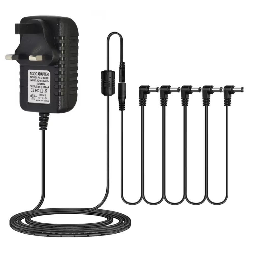 9V 500mA Guitar Pedal Power Supply 5 Way Bass Power Adapter Wire  Guitar Class