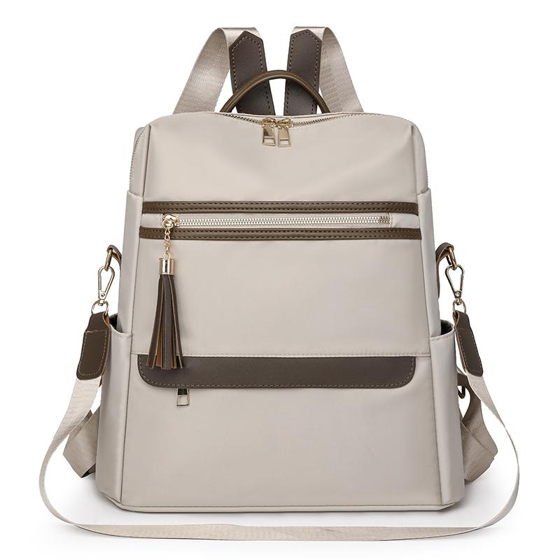 

Рюкзак с кисточками, женский дорожный рюкзак, рюкзак большой емкости, студенческая школьная сумка бежевый