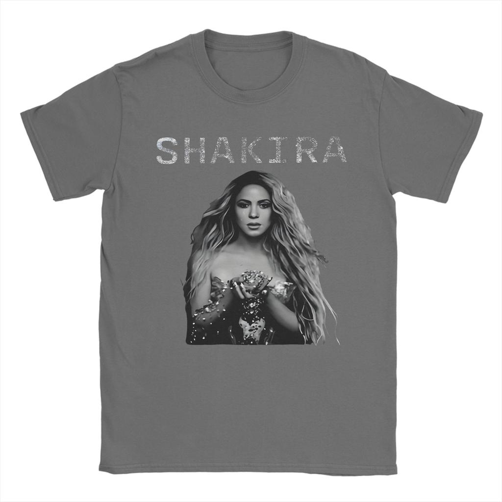 T-shirt Harajuku Estiva Shakira Fulmine Collage T-shirt Trendy Cool T-shirt in Cotone per Coppia YK Classici Top a Maniche Corte