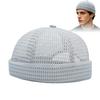 Hip-hop Cap Docker Beanie Cycling Cap Mesh Breathable Brimless Melon Skin Hat Summer Mesh Brimless Docker Cap