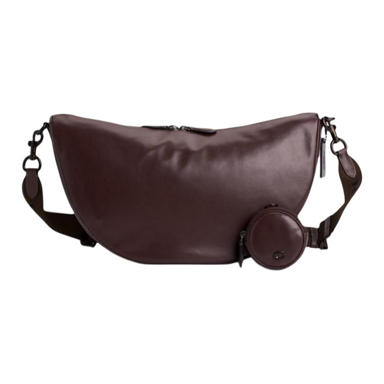 

Coach Hall Soft 45 Top Zip Closure Design Leather Crossbody Bag Large Women Bags Maple-Brown CAH86-MPL Basic Set (Bag+Dust Bag)