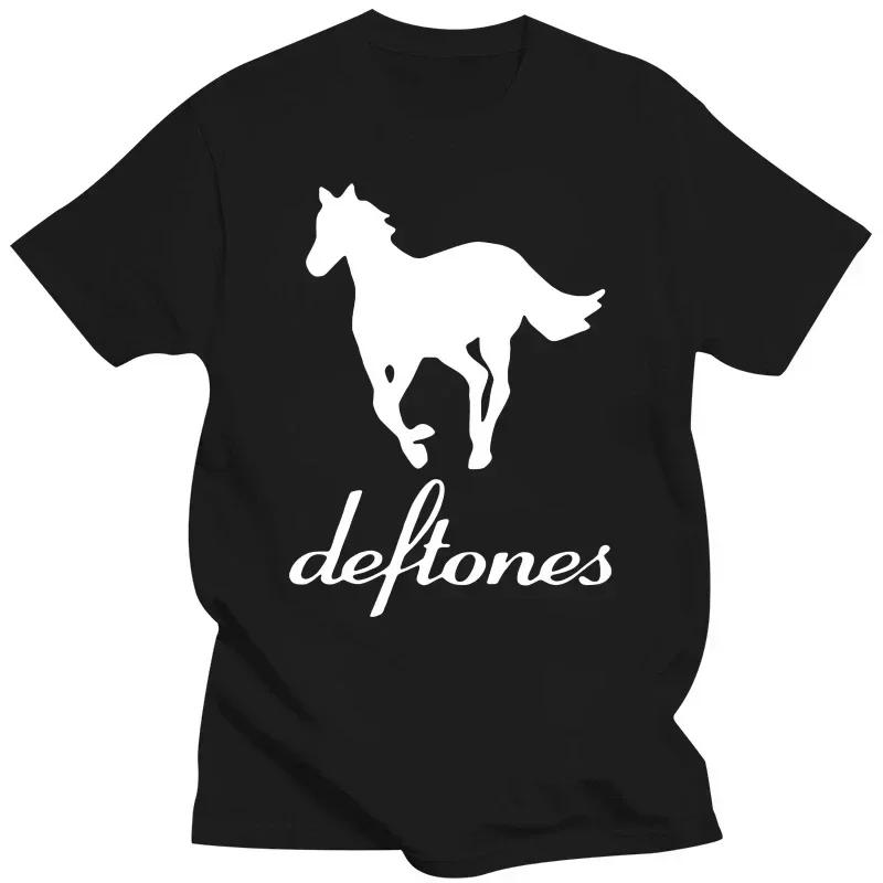 

Ужасающая футболка с черепом Deftones для мужчин Харадзюку Готика черная футболка летняя мужская уличная ретро свободная футболка 3XL