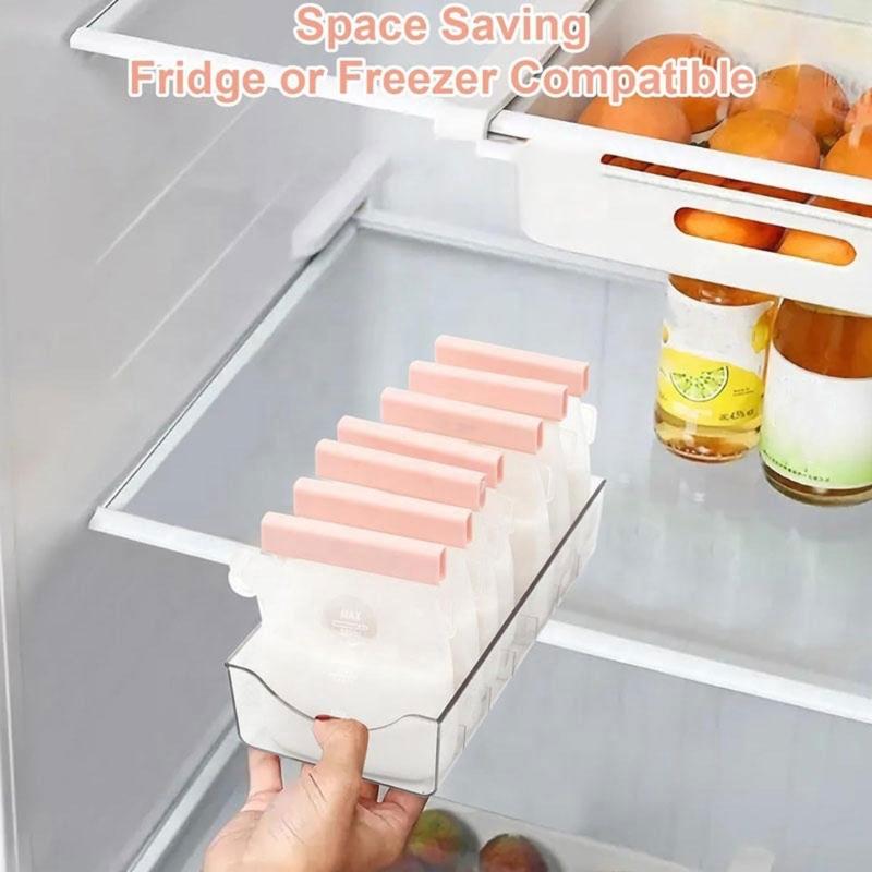 Leakproof Silicone Breastmilk Freezer Bag Convenient Breast Milk Silicone Bag Temperature Resistant Bag for Easy Storage