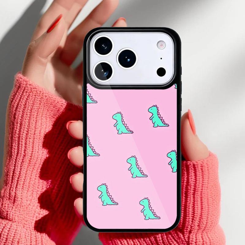 Animal Dinosaur Fun Dino soft Phone Case for iPhone 17 16 15 14 13 Pro Max Back Cover for 12 11 Pro Coque