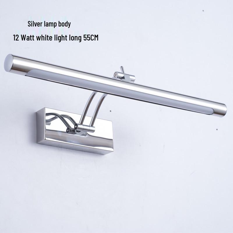 Minimalist LED Anti-fog Vanity Light for Bathroom & Makeup Mirror, Drill-free Installation
