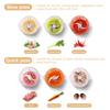 Dual Speed Food Processor 300W Electric Meat Grinder 4 Bi Level Blades Vegetable Chopper Detachable Dishwasher Safe