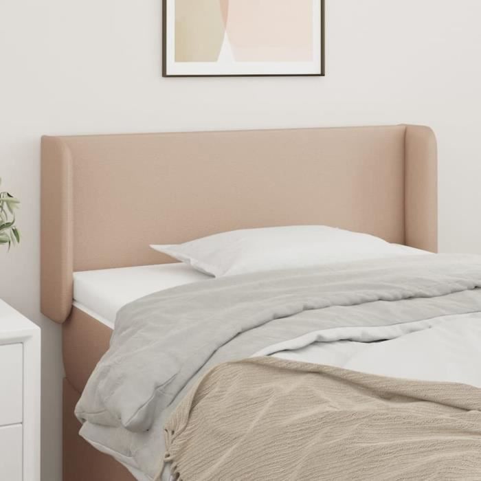 VidaXL Headboard with Ears Cappuccino 103x16x78-88 Cm Faux Leather3118577
