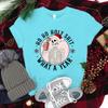 Ho Ho Ho Weihnachtsshirt mit kurzen Ärmeln für Damen Weihnachtsmannmütze Totenkopf Street Style Kleidung Damen Trendiges Neujahrsshirt