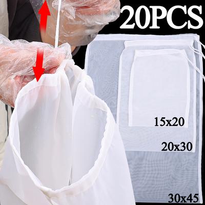 Sacchetto Filtrante Riutilizzabile per Latte di Soia Filtro in Nylon Colino per Sedimenti di Vino Miele Succhi di Frutta e Verdura Caffè Schermo per Colatura da Cucina 100 mesh