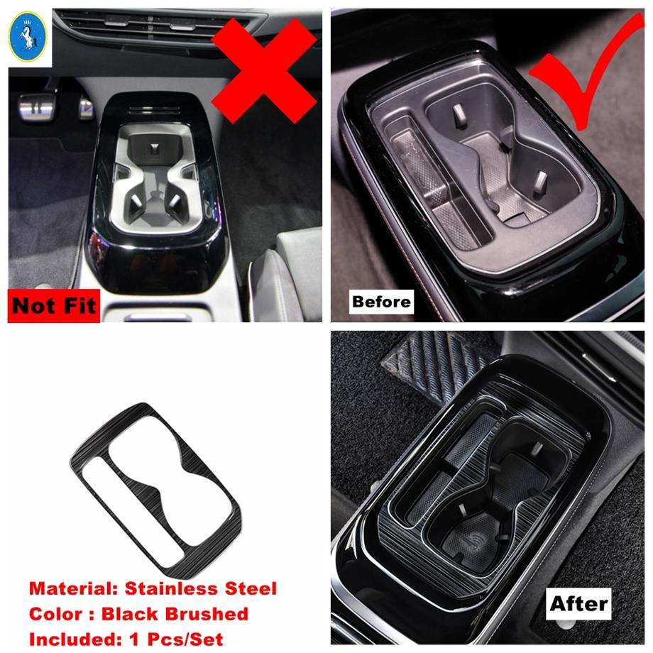 Accessori per Auto Neri Spazzolati Pannello Cruscotto Uscita Aria Vano Braccioli Portabicchieri Pannello Copertura Trim Adatto Per VW ID.4 ID4 - 2024