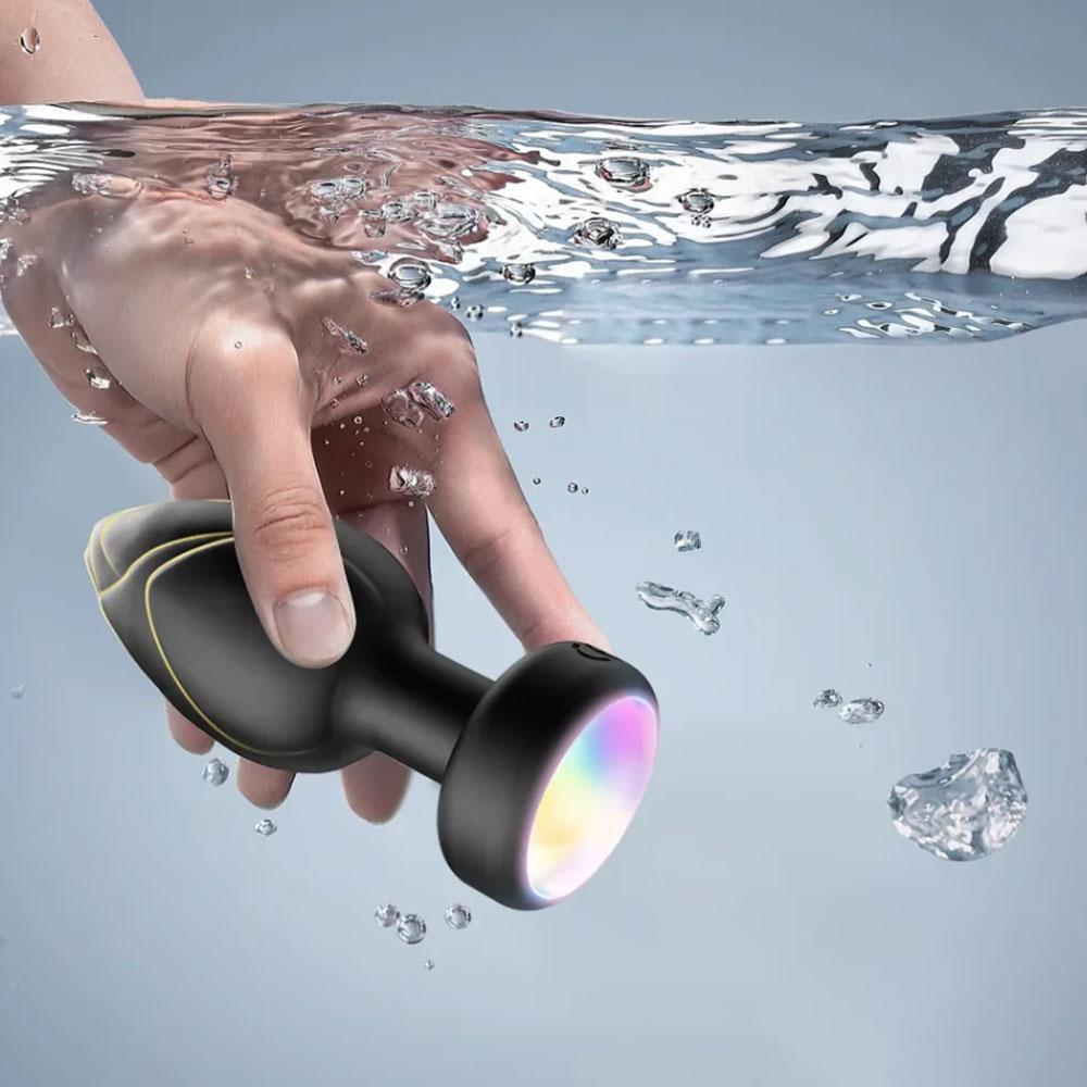 LED Colorful Light Butt Plug for Women Men Anal Plug Vibrator Wireless Remote Control Buttplug Prostate Massager Adults Sex Toys