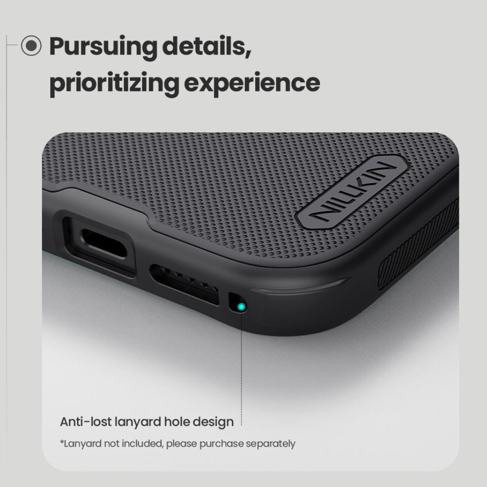 NILLKIN Pro iPhone 17 Pro Max Vzduchový kryt na telefon Nillkin Super Frosted Shield Pro Tvrdý PC+TPU skořepina Nárazuvzdorný zadní kryt